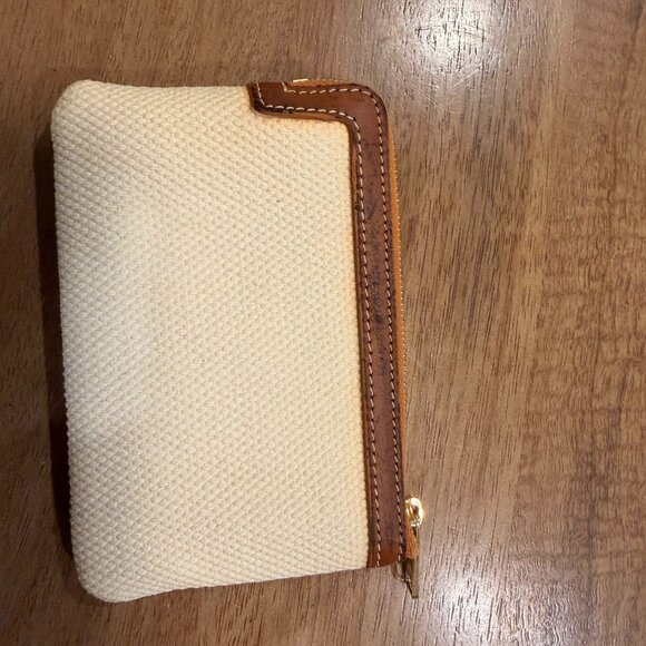 Celine Mini Pouch / Coin Purse – Canvas & Leather Trim - Picture 2 of 3